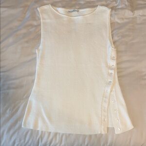 Abercrombie & Fitch Asymmetrical Button Sweater Tank